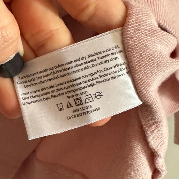 Wildfox Pink Coffee & Sunshine Oversized Felt Sweater - Picture 6 of 9